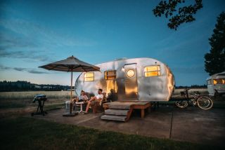 Camping under the stars