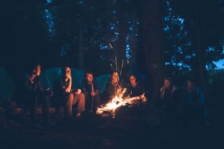 Campfire at Meadow Fields